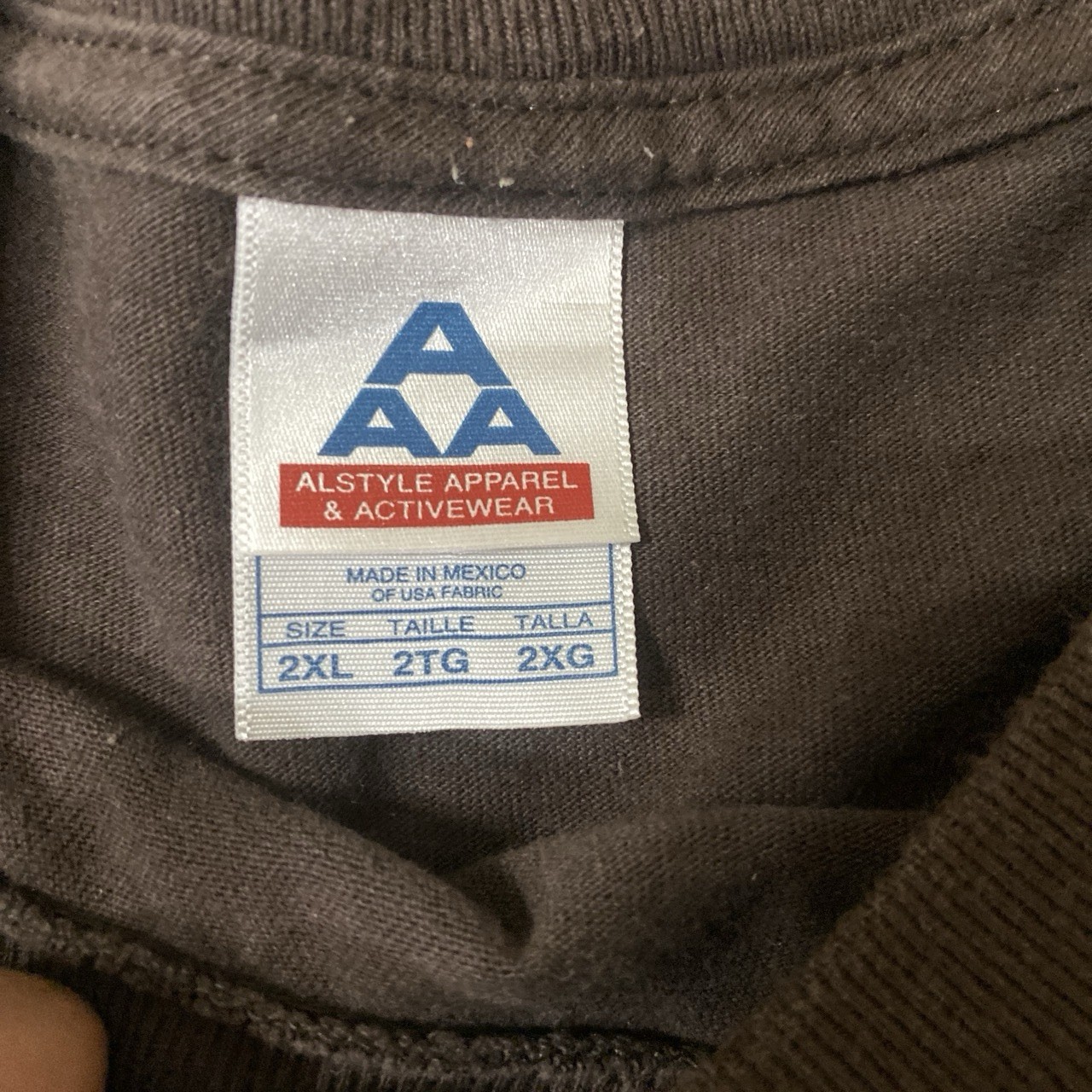 Alstyle Apparel & Activewear Men's Brown Logo Graphic Crew Neck T-Shirt 2XL gallery