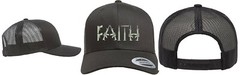 Yupoong Snapback Trucker Structured Embroidered Hat Faith Guns 2nd Amendment