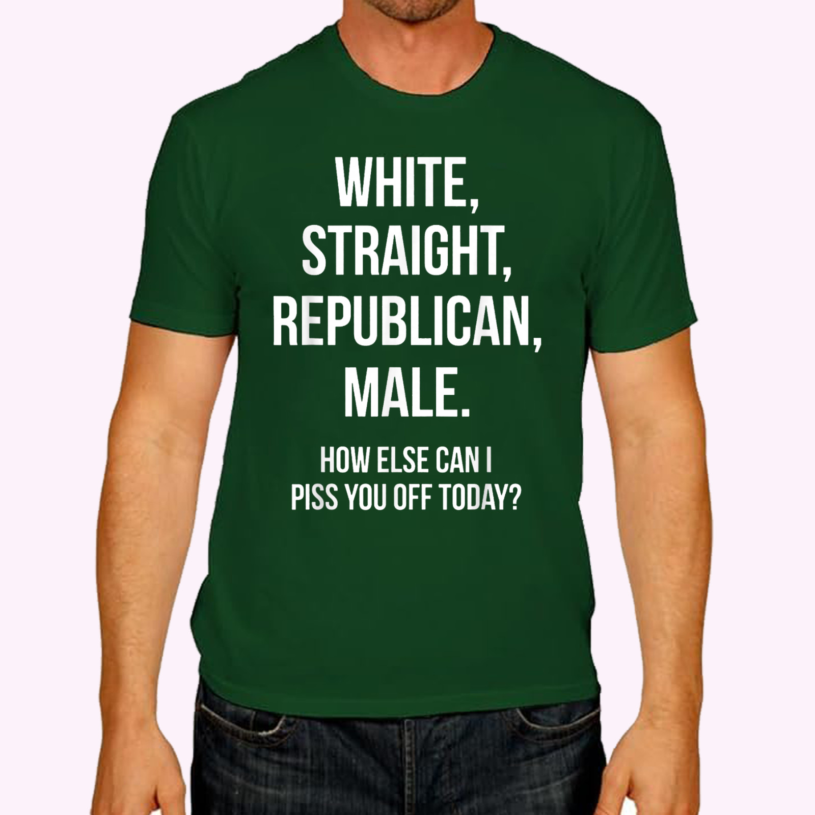 White, Straight, Republican, Male - Funny Republican T-Shirt T-Shirt gallery