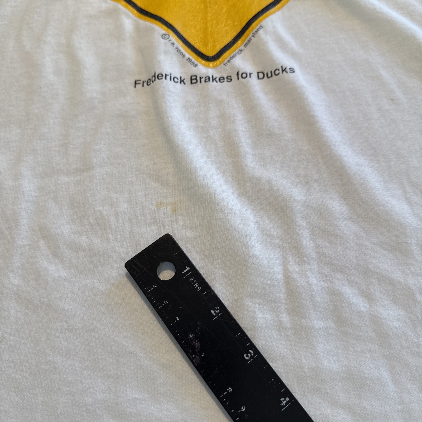 Frederick Brakes For Ducks T Shirt 1988 Maryland White Hanes Large 50/50 Vintage gallery