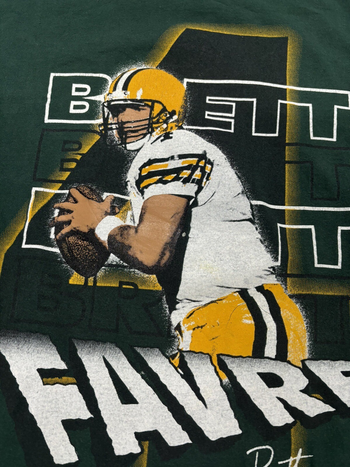 Vtg 1996 Brett Farve MVP Season Green Bay Packers T Shirt Men's Size 2XL Boxy gallery