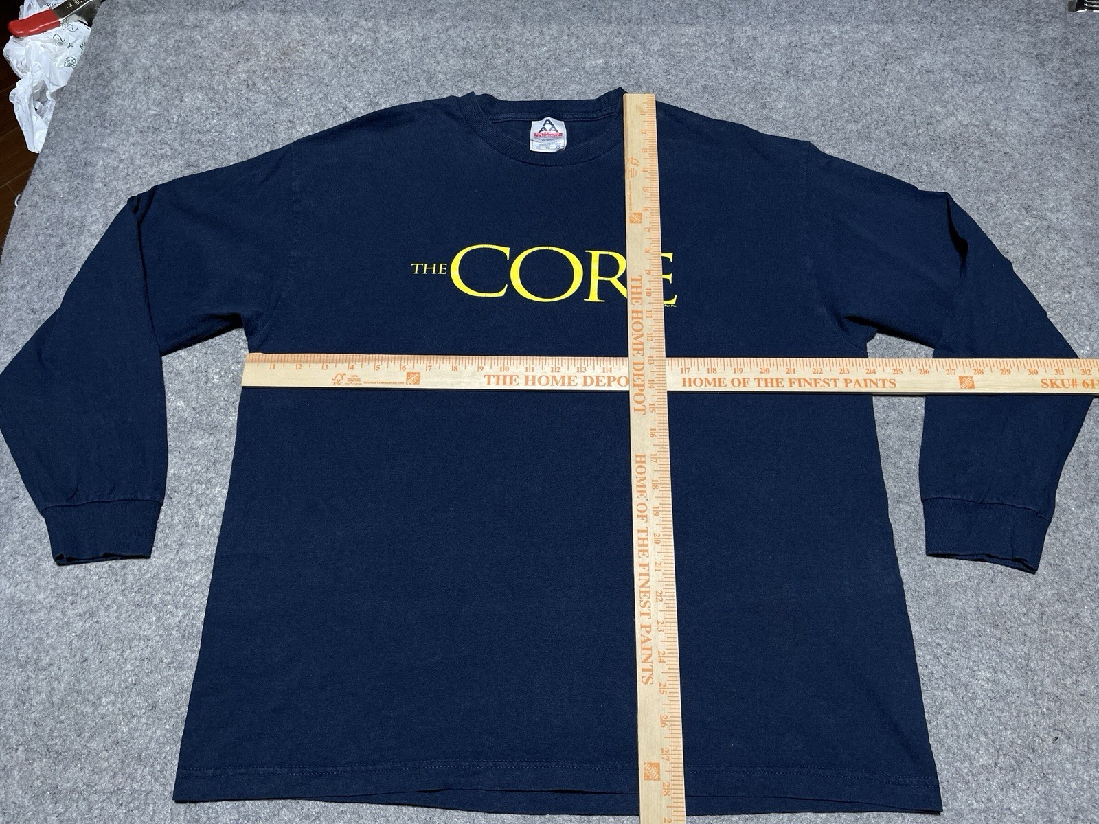 THE CORE Movie 2003 Vintage Long Sleeve Shirt Aaron Eckhart Hilary Swank XL gallery