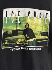 Ice Cube Today Was A Good Day Graphic T-Shirt XL Black Rap Tee Distressed Faded