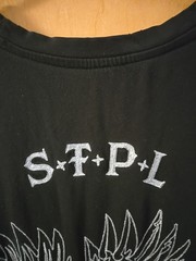 Staple Pigeon Black Shirt, Size Large Embroidered