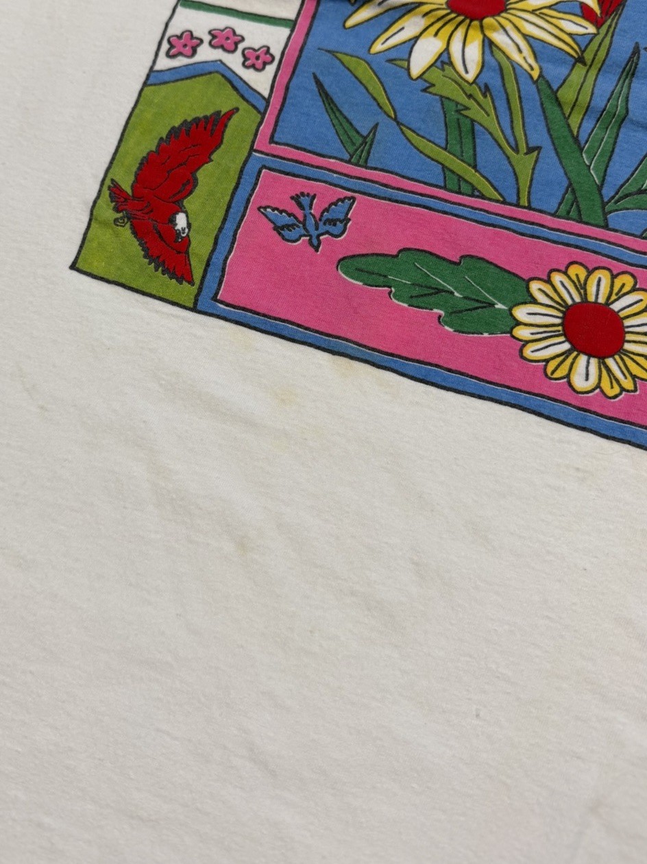 Vintage Floral Flowers Tropical Folk Art Heartland Apparel T-Shirt OSFA 80s 90s gallery