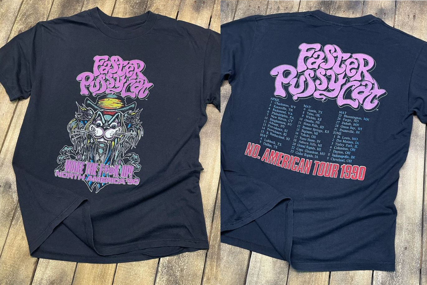 Faster Pussycat Tour T-Shirt 100% Cotton Tee Best Gift All Size S-4XL QX807 gallery