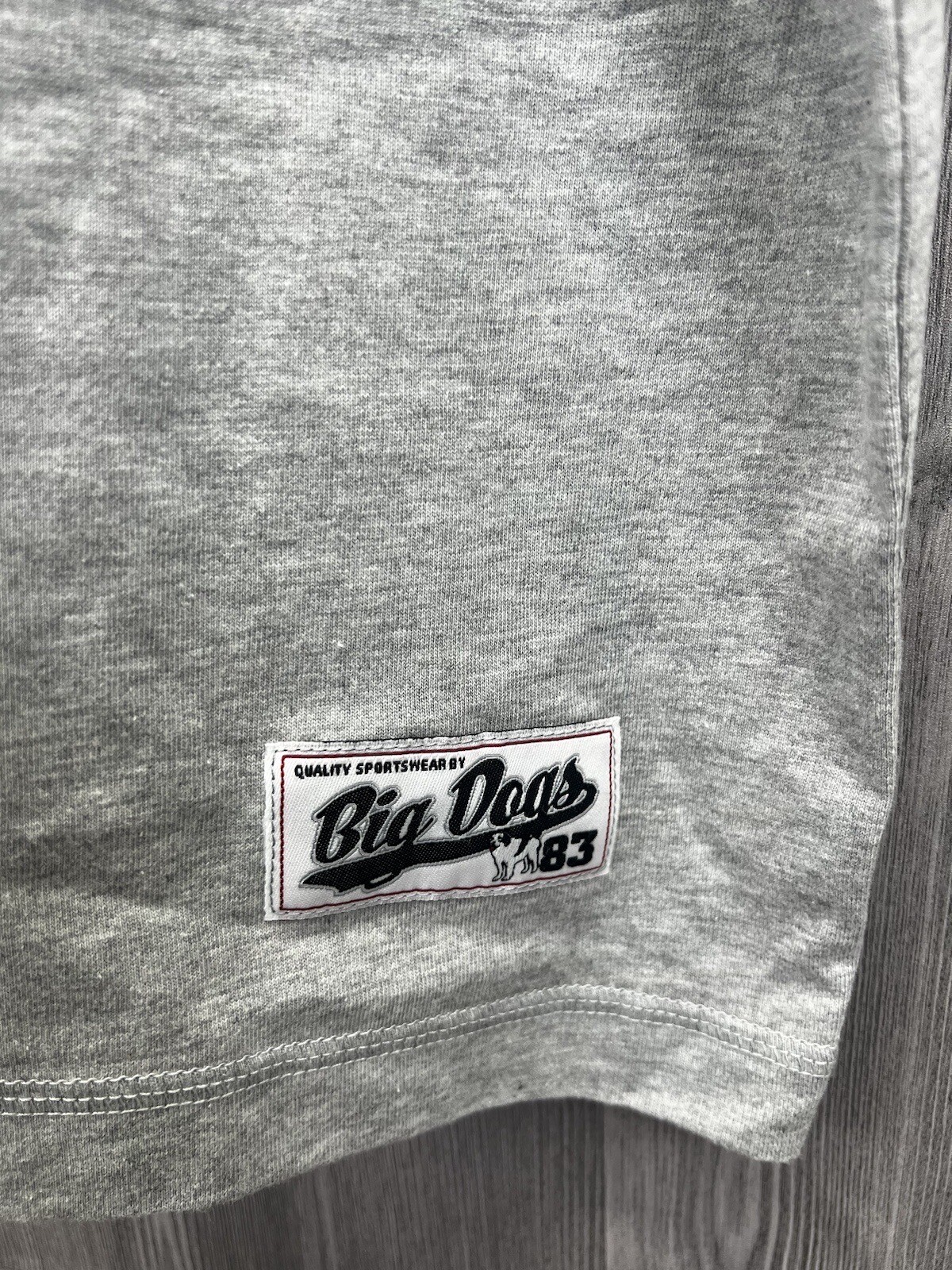 NWT Big Dogs Henley T Shirt Two Tone Color Block Men’s Size 2XL Gray/Black gallery