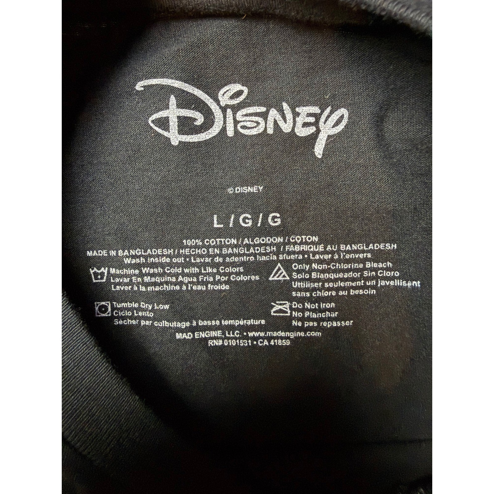 Disney Villains T Shirt Mens Large Black Green Ombre Graphic Tee gallery