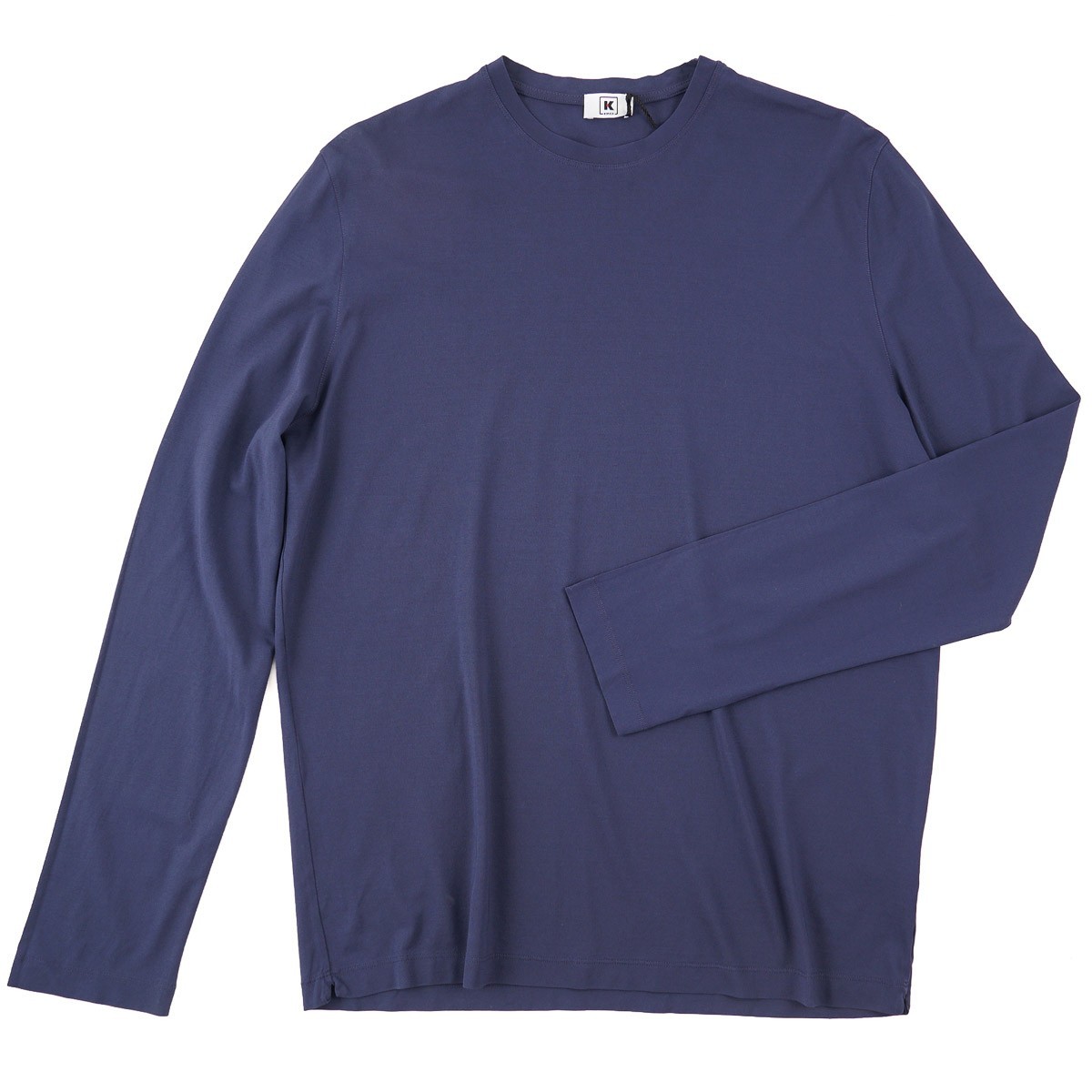 Kired by Kiton Extra-Slim Knit Crepe Cotton Long Sleeve T-Shirt XXL (Eu 56) NWT gallery