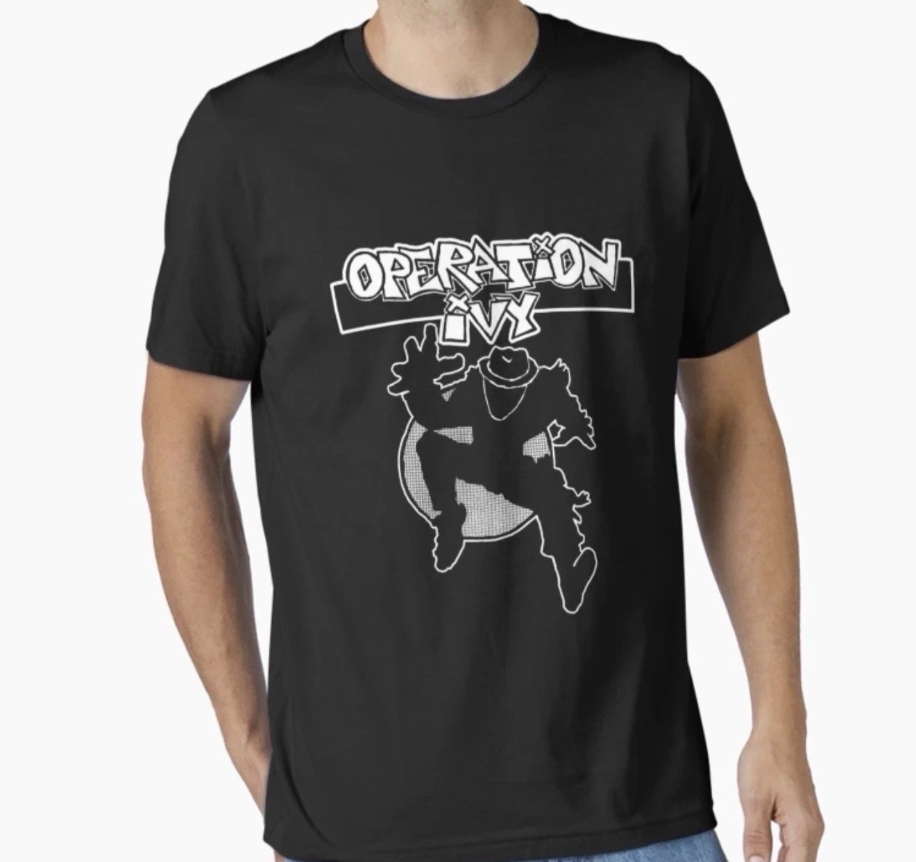 OPERATION IVY T SHIRT BLACK W/CLASSIC LOGO BRAND NEW - CIRCLE JERKS - BLACK FLAG gallery