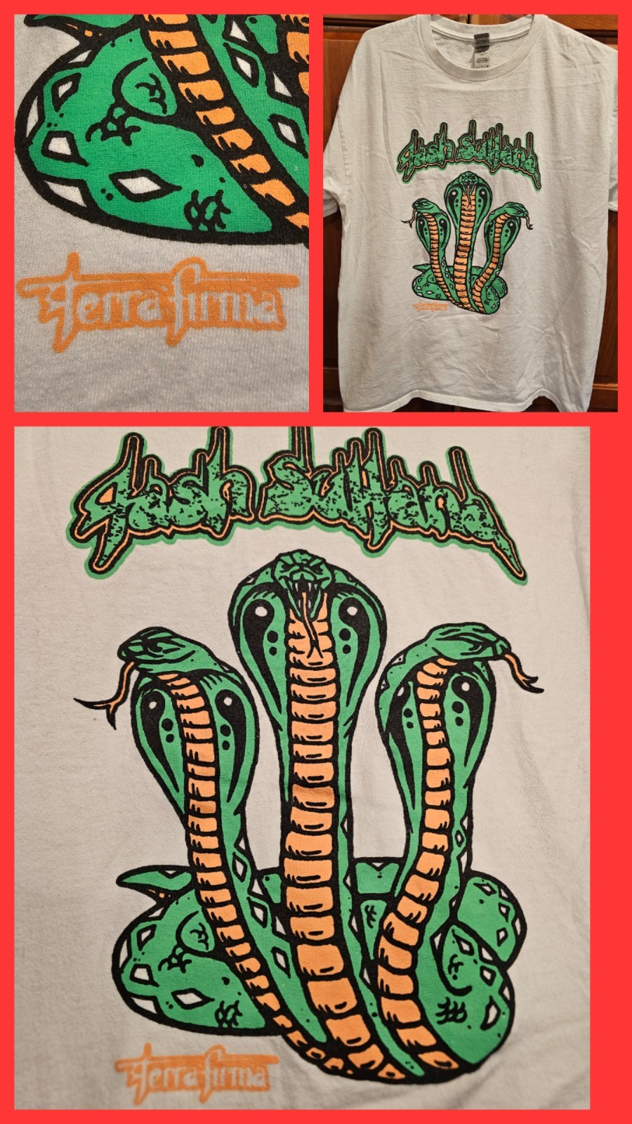 Tash Sultana Terra Firma Psychedelic Rock Soul Snake Band T Shirt White L gallery