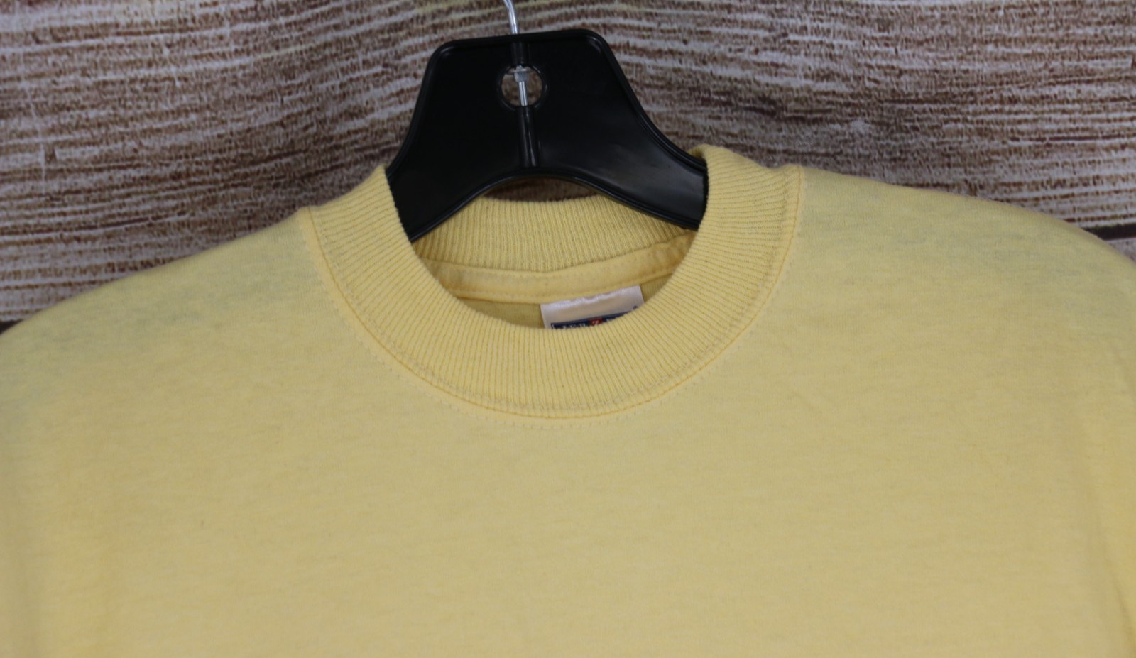 Jerzees Adult Size Small Pullover Crewneck Heavyweight T-Shirt Pale Yellow gallery