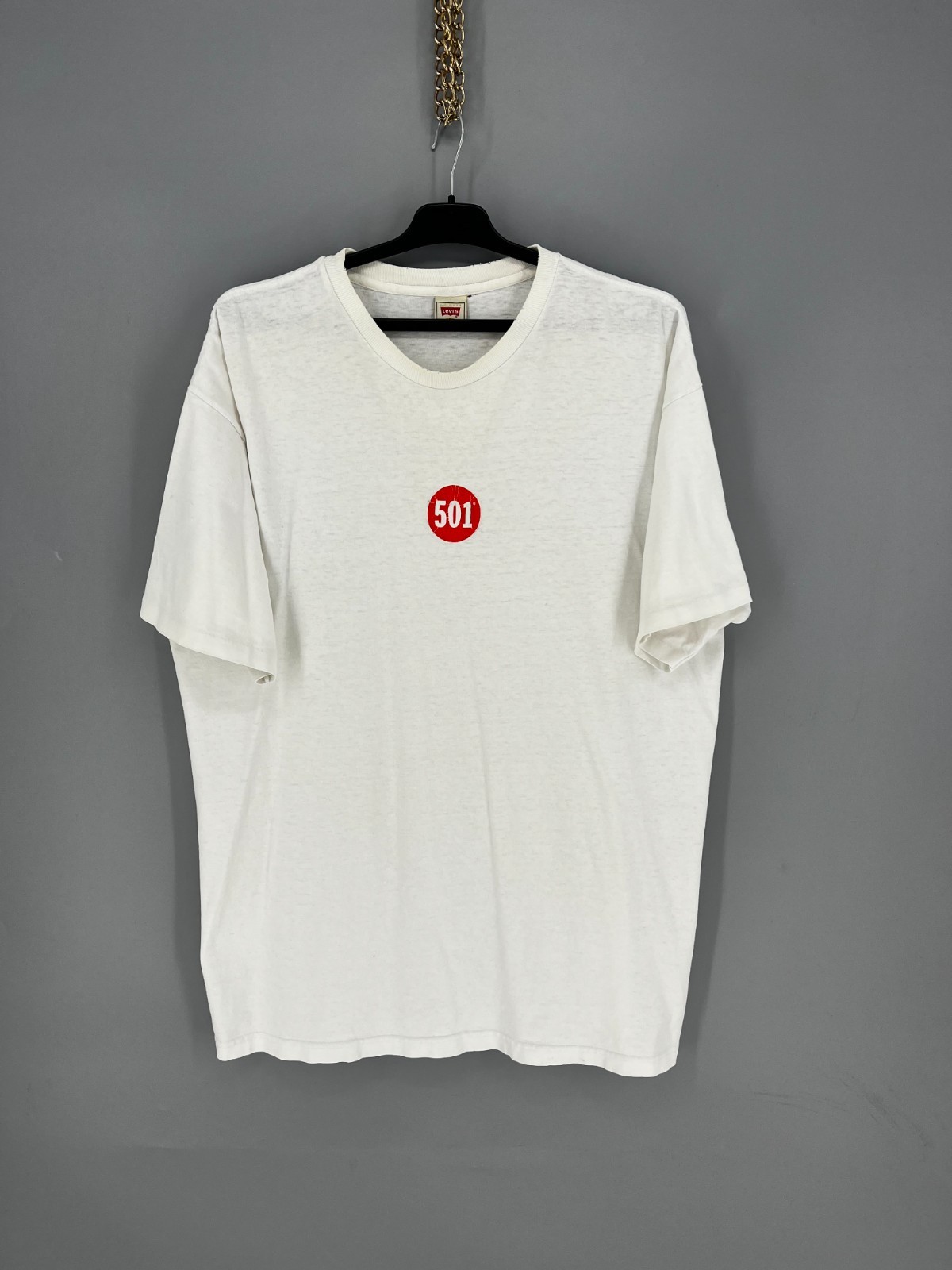 Vintage 90s Levi’s 501 T shirt mens tee Rare Men’s Size L Made in USA gallery