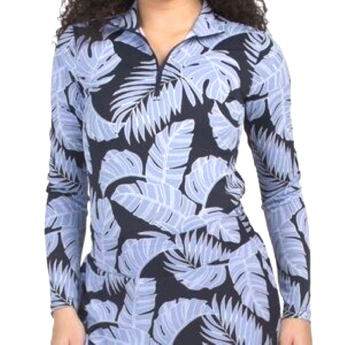 $115 Tommy Bahama Women’s 1/4 Zip Sun Top – Navy Blue – Size Medium – New Tags
