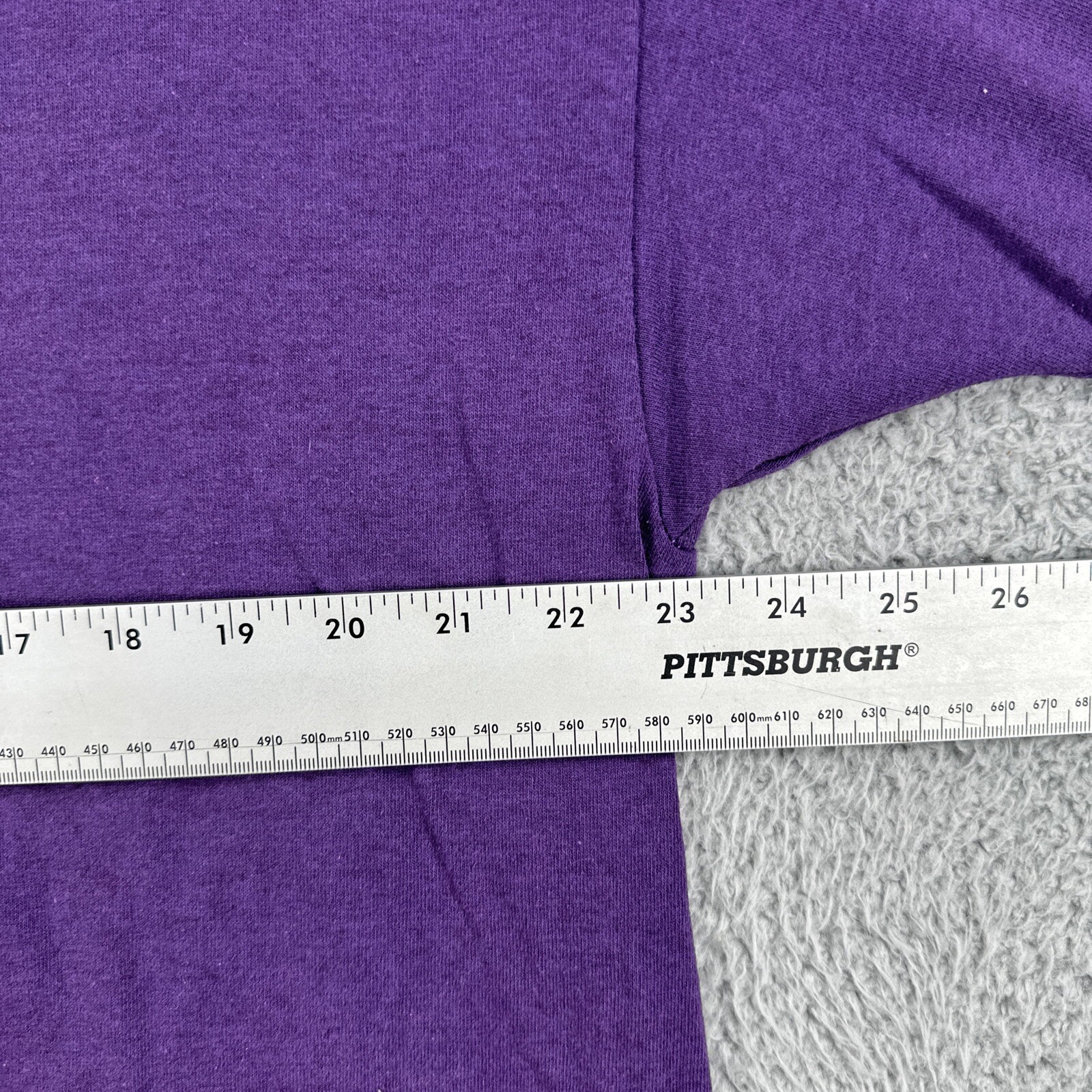 Vtg FAST Fashion Of California 90s XL One Size Fits All USA Made Purple T Shirt gallery