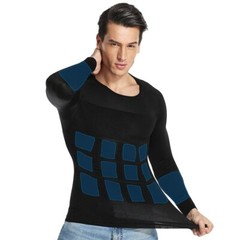 Men’s Slimming Body Shaper Tummy Control Shapewear Compression T-Shirt Vest Tops