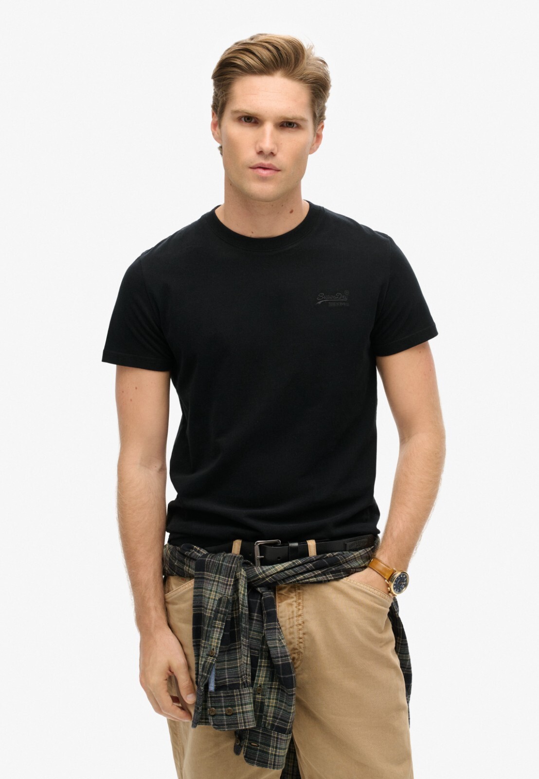 Superdry T Shirt Mens Crew Neck Short Sleeve Vintage Logo Black Navy White Grey gallery