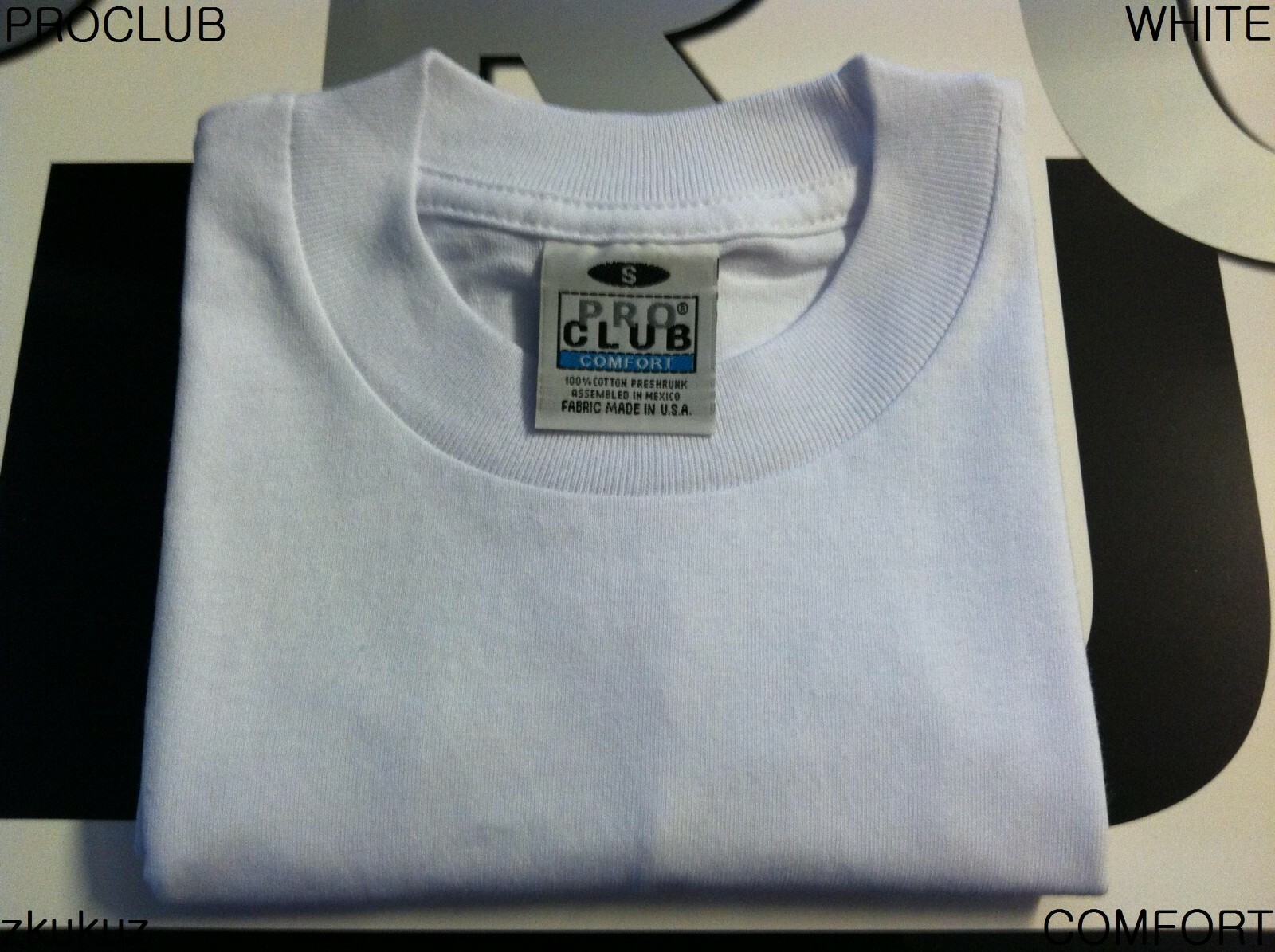 1 NEW PROCLUB COMFORT PLAIN T-SHIRT BLANK WHITE TEE PRO CLUB S – 3XL 1PC