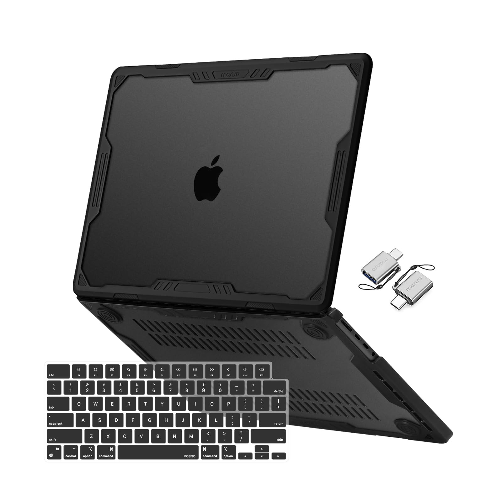 MOSISO Compatible with MacBook Pro 14 inch Case M5 M4 M3 M2 M1 Black