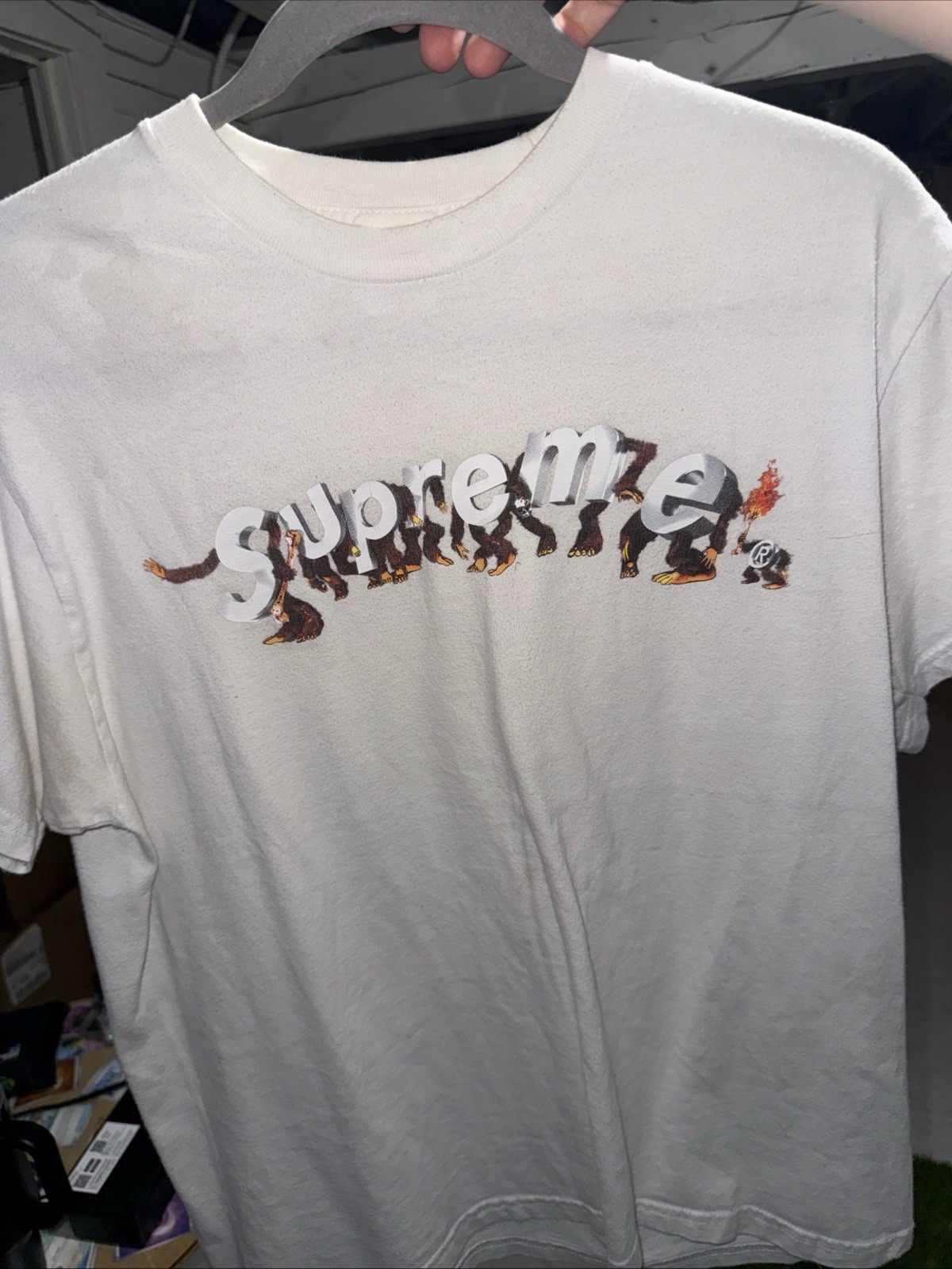 Supreme Apes Tee SS21. Mens Size M White 100% Cotton gallery
