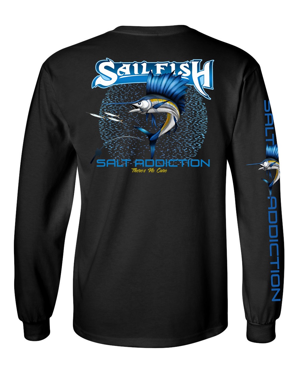 Salt Addiction Deep Sea Offshore Sailfish Fishing Long Sleeve T Shirt Cotton gallery