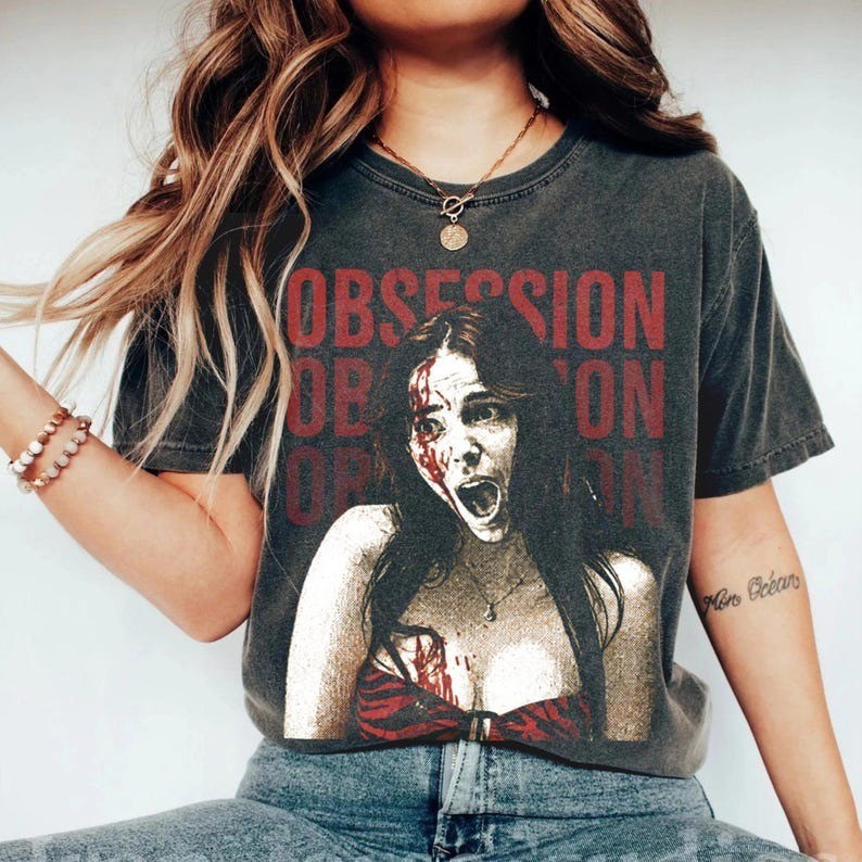 Obsession Movie Shirt, Horror Girl Graphic Tee gallery