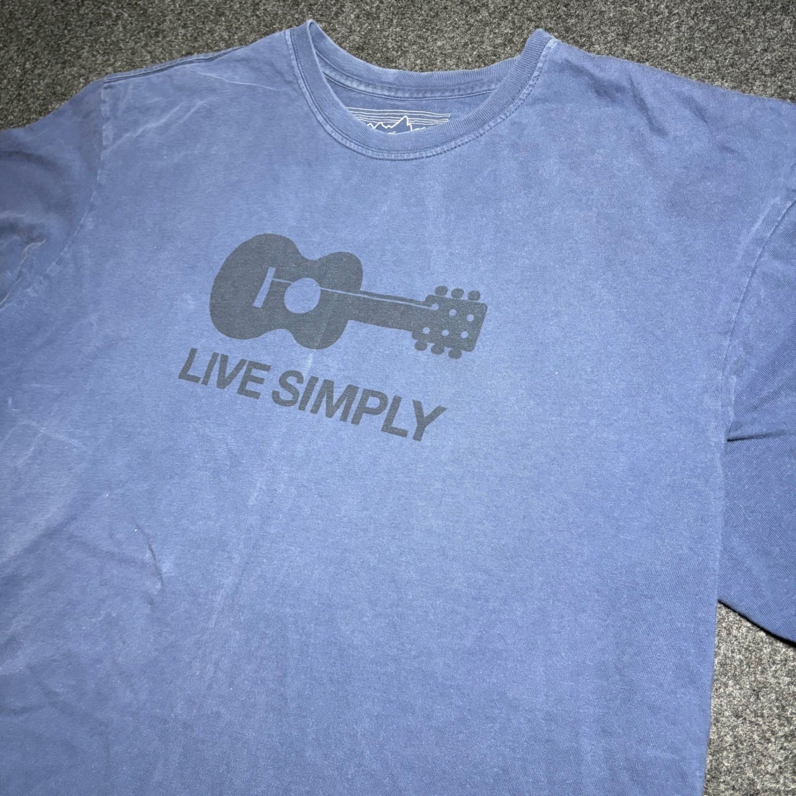Patagonia Live Simply T-Shirt Men's Extra Large Organic Cotton Usa Made Faded gallery