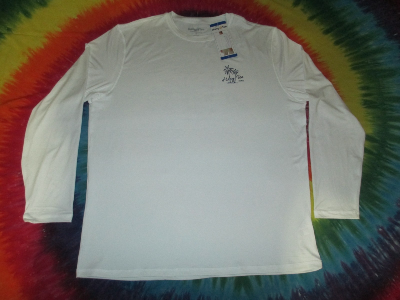 HANG TEN 10 SURF CO. CALIFORNIA LIFESTYLE CULTURE PALM TREES L/S T-SHIRT-XL-NEW gallery