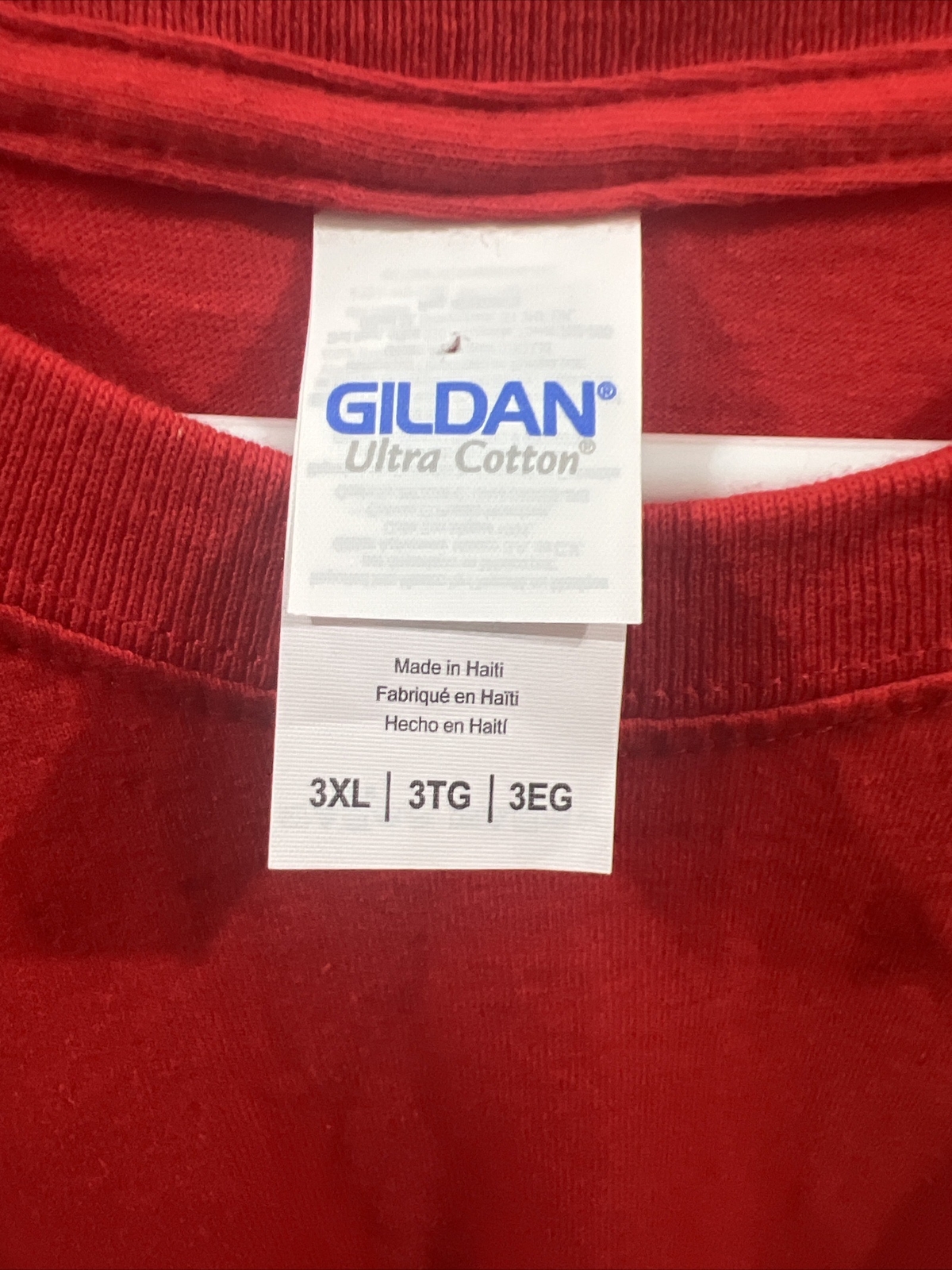 Nine Line T Shirt Adult Red Text Logo Police Support Has Misprint 2 Side 3XL gallery