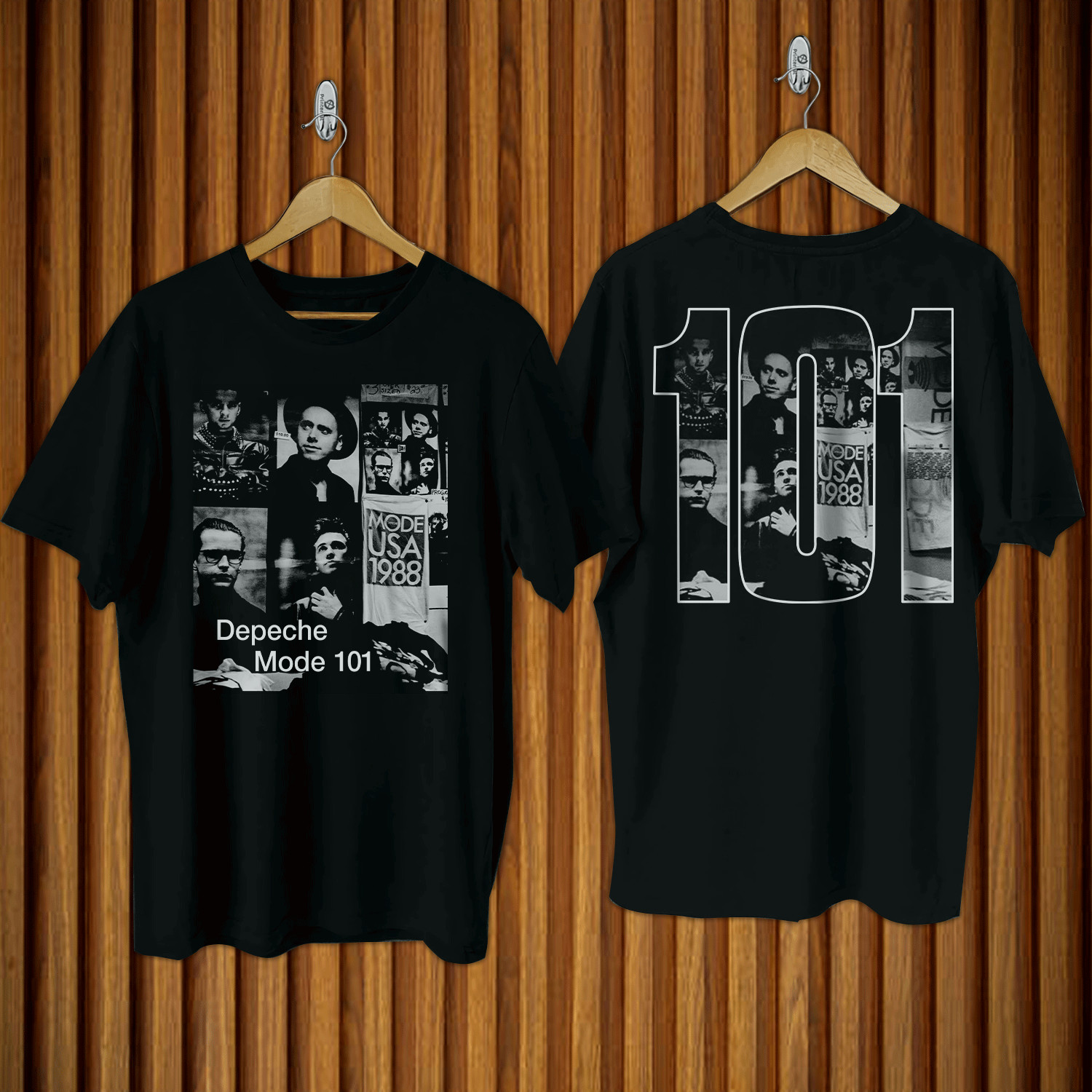 Vintage 1989 Depeche Mode 101 T-Shirt, Depeche Mode Live Album Shirt