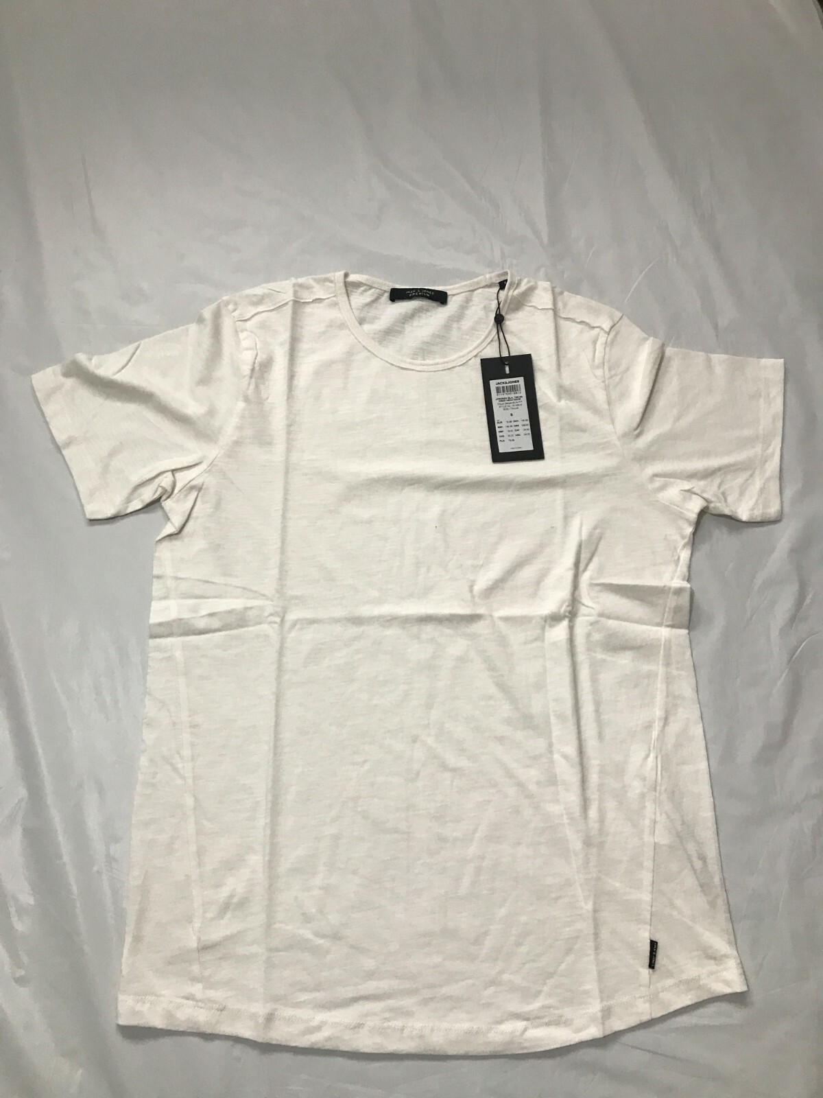 Jack & Jones T-SHIRT Slim Fit White Cloud Dancer Size S