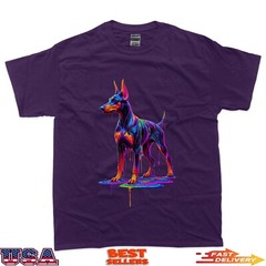 Paint Art Doberman Pinscher Dobermans Dobie T-Shirt