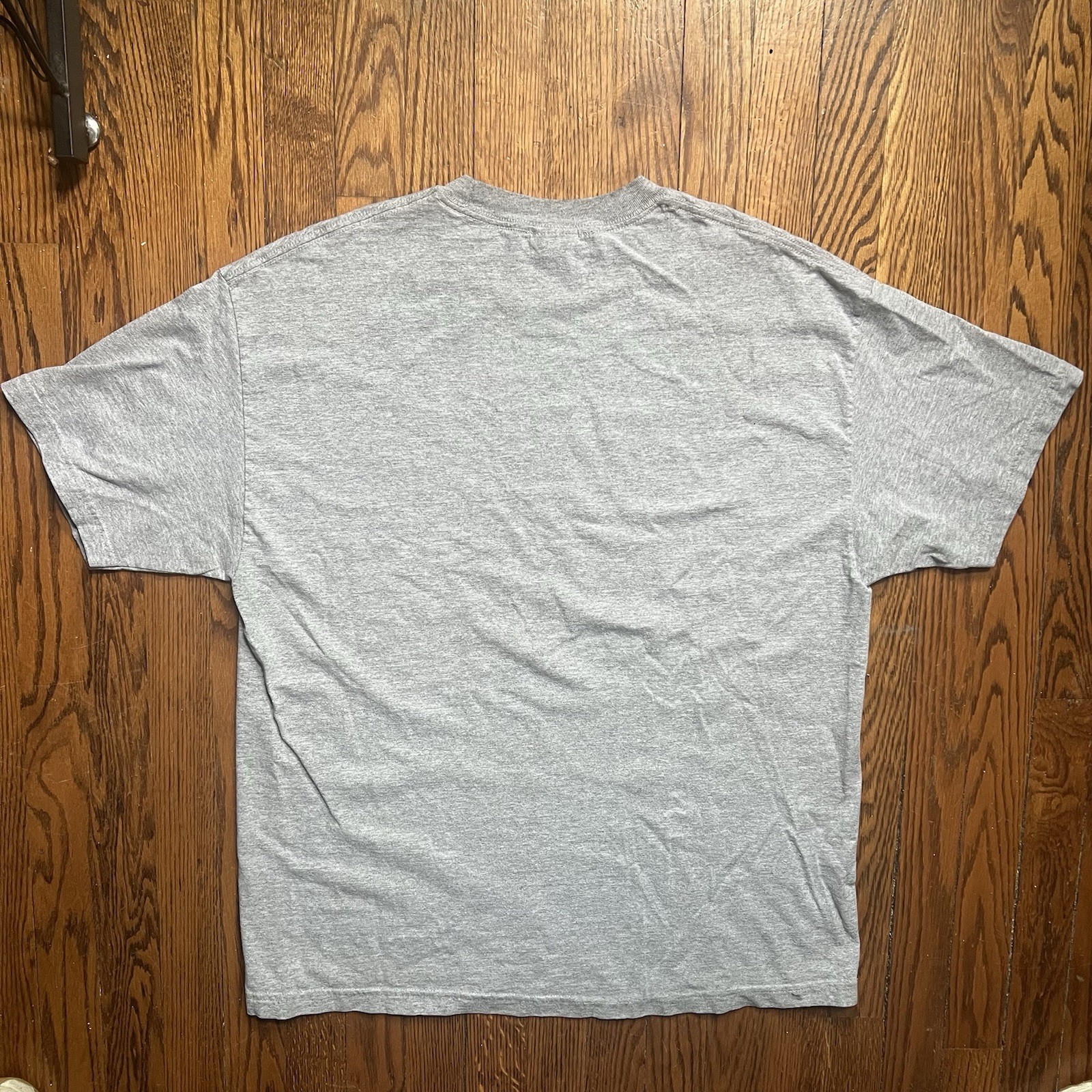 Nike Men's Gray Solid Logo Crew Neck Short Sleeve Cotton Knit T-Shirt Size XL gallery