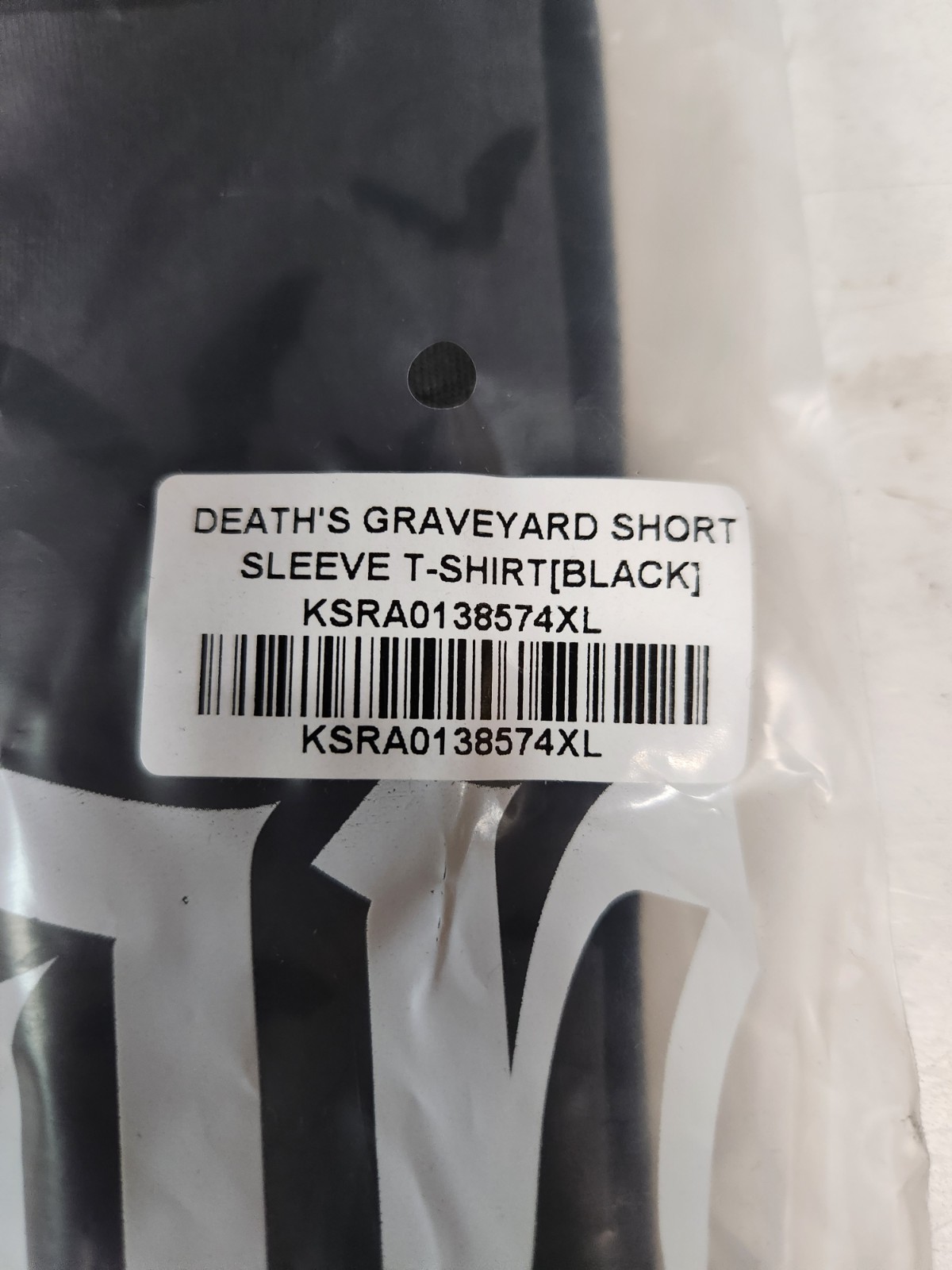 KILLSTAR Mens Death's Graveyard Short Sleeve T-Shirt - Black, Size 4XL gallery