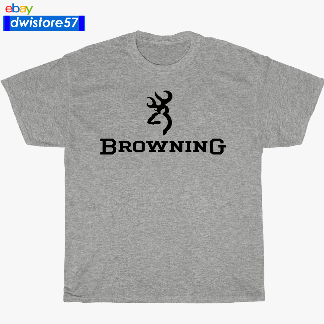 New Shirt Browning Firearms Compa Logo Black/Navy/White/Grey Men's T-Shirt S-5XL gallery