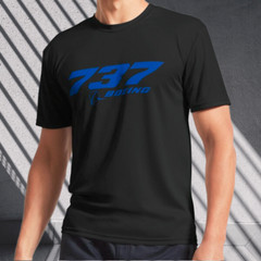 Boeing 737 Sign Active T-Shirt Logo Men’s T-Shirt Funny Size S to 5XL