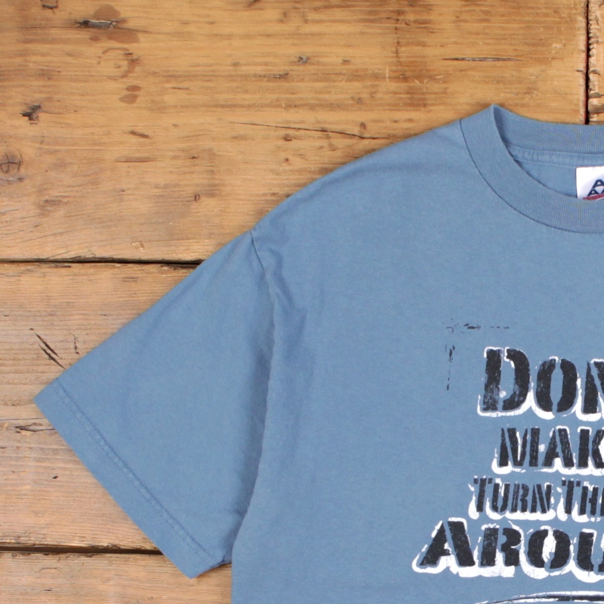 Alstyle Apparel T-shirt L Mens 00s Blue Slogan Funny Humorous Quote gallery