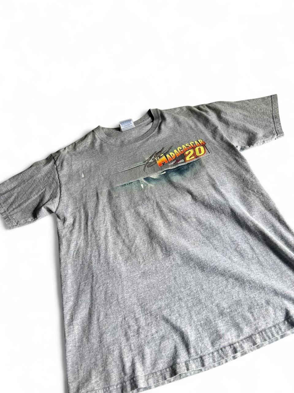 Vintage Tony Stewart #20 Madagascar NASCAR T Shirt Large Chase Authentics Y2K gallery