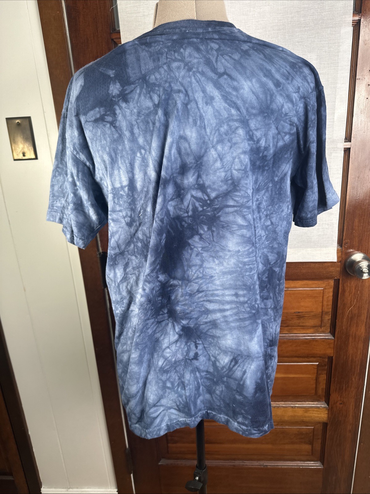 The Mountain Mens L T-shirt Blue Stars & Stripes Tiger Wildlife Dyed Printed USA gallery