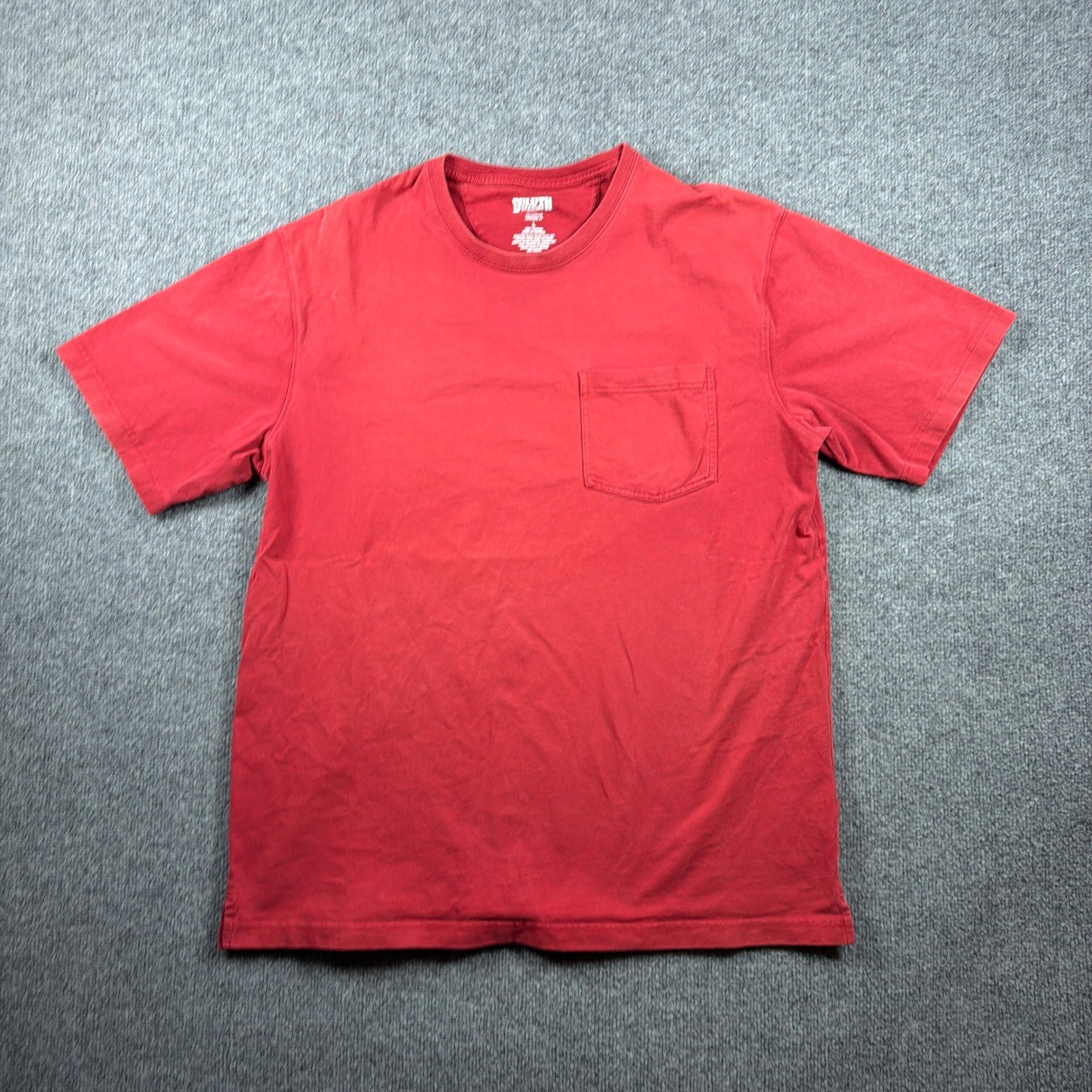 Duluth Trading Co Relaxed Fit Longtail T Shirt Mens Large Red Chest Pocket