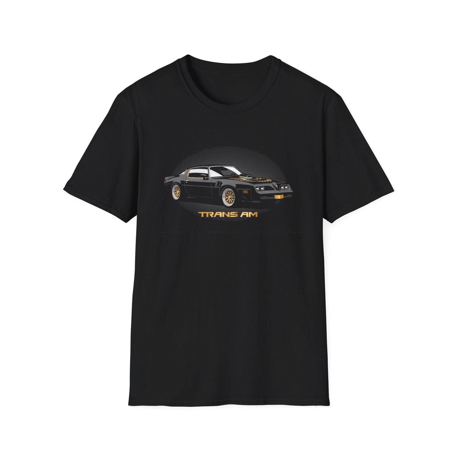 1979 Trans Am Black Gold Muscle Car Graphic T-Shirt Vintage Style