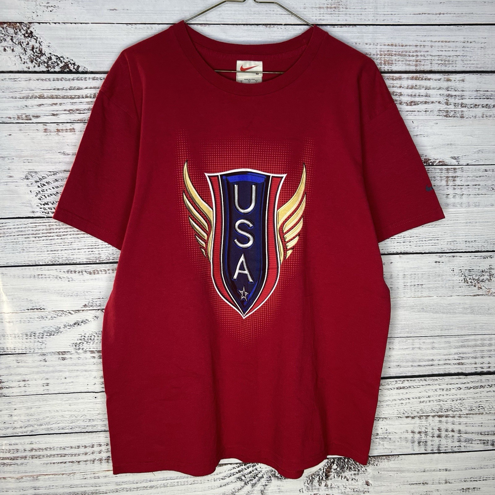Vintage 90s Nike White Tag USA Track & Field USATF Graphic T-Shirt Men’s Medium