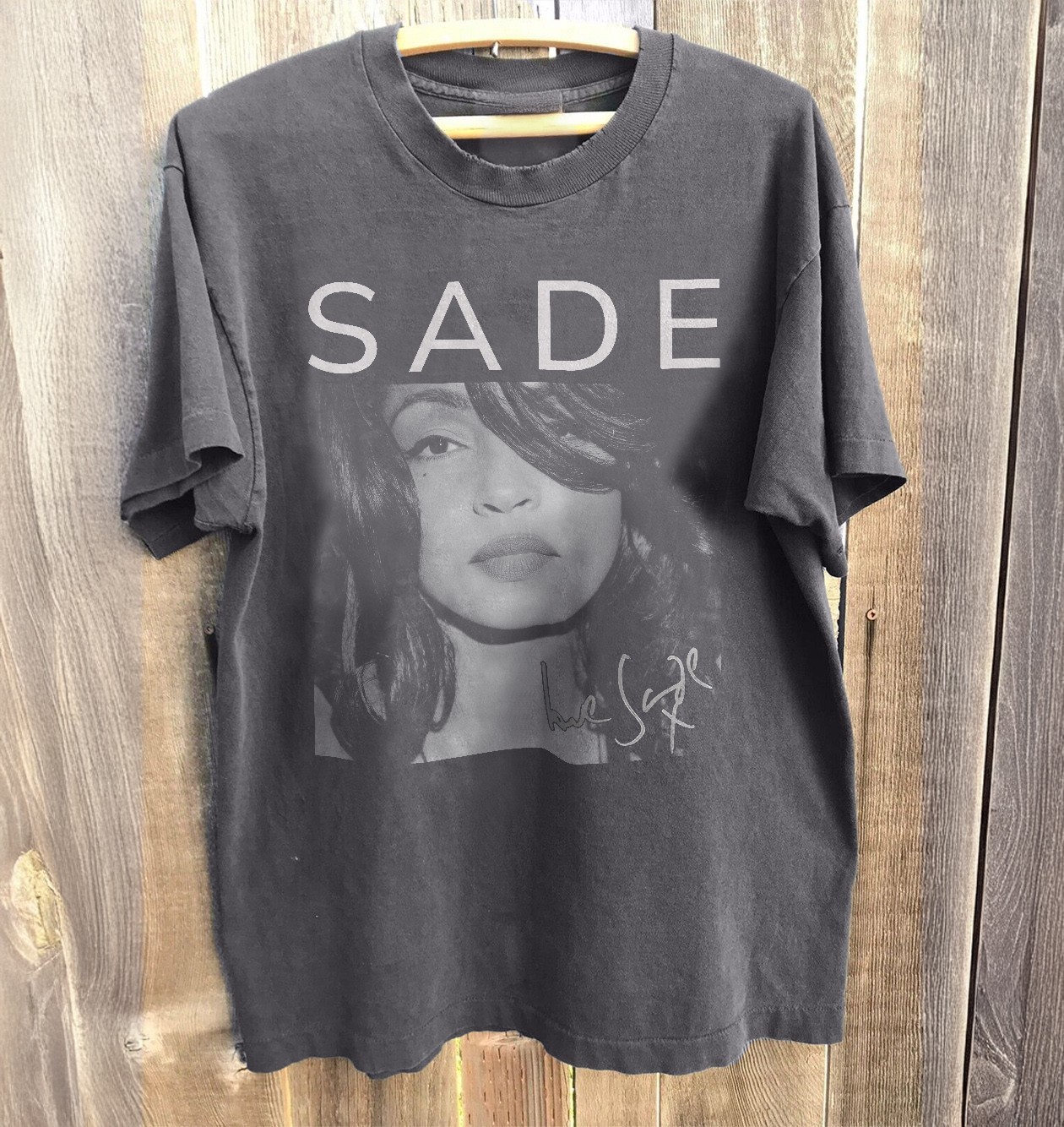 NEW! 90S Sade Adu Tee Shirt Music Tour 2024 Singer Charcoal Heavy Cotton T-Shirt gallery