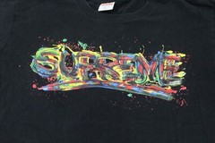 Supreme SS20 Paint Logo Black Spellout Graffiti Graphic T-Shirt Men’s Medium