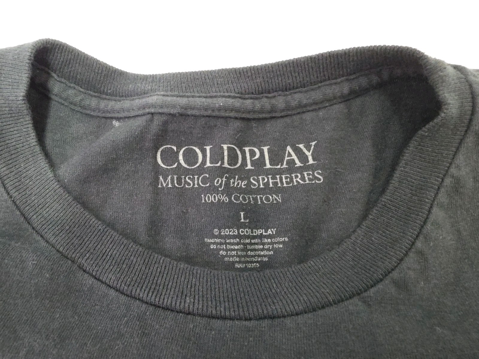 COLDPLAY Music of the Spheres 2023 Tour Concert T-Shirt Large Black gallery
