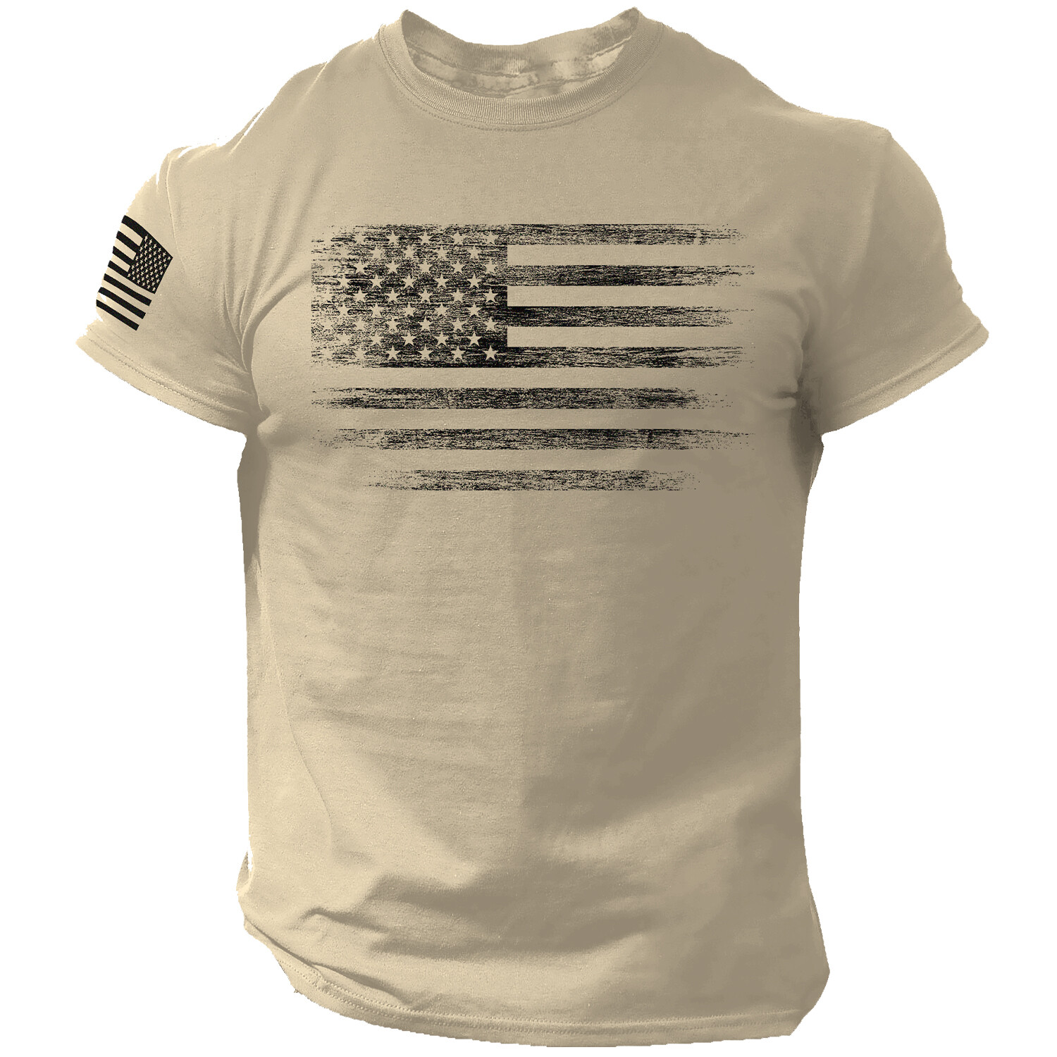 USA Distressed Flag Men T Shirt Patriotic American Tee S - 2XL gallery