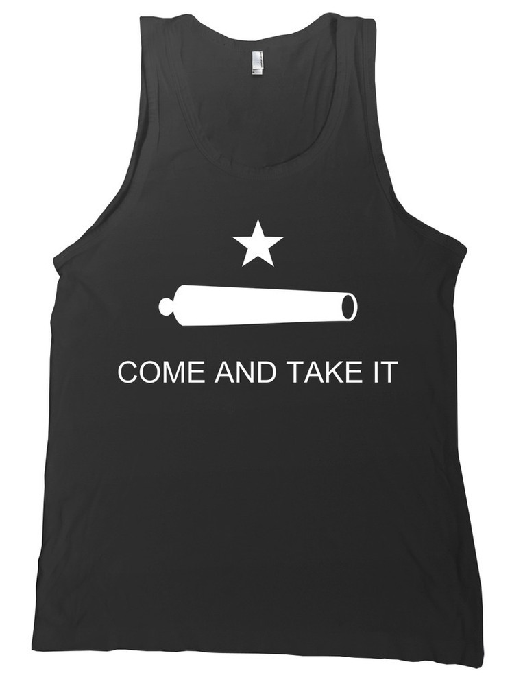 Come and Take It Bella + Canvas Patriotic Texas Revolution Flag Tank Top Shirt