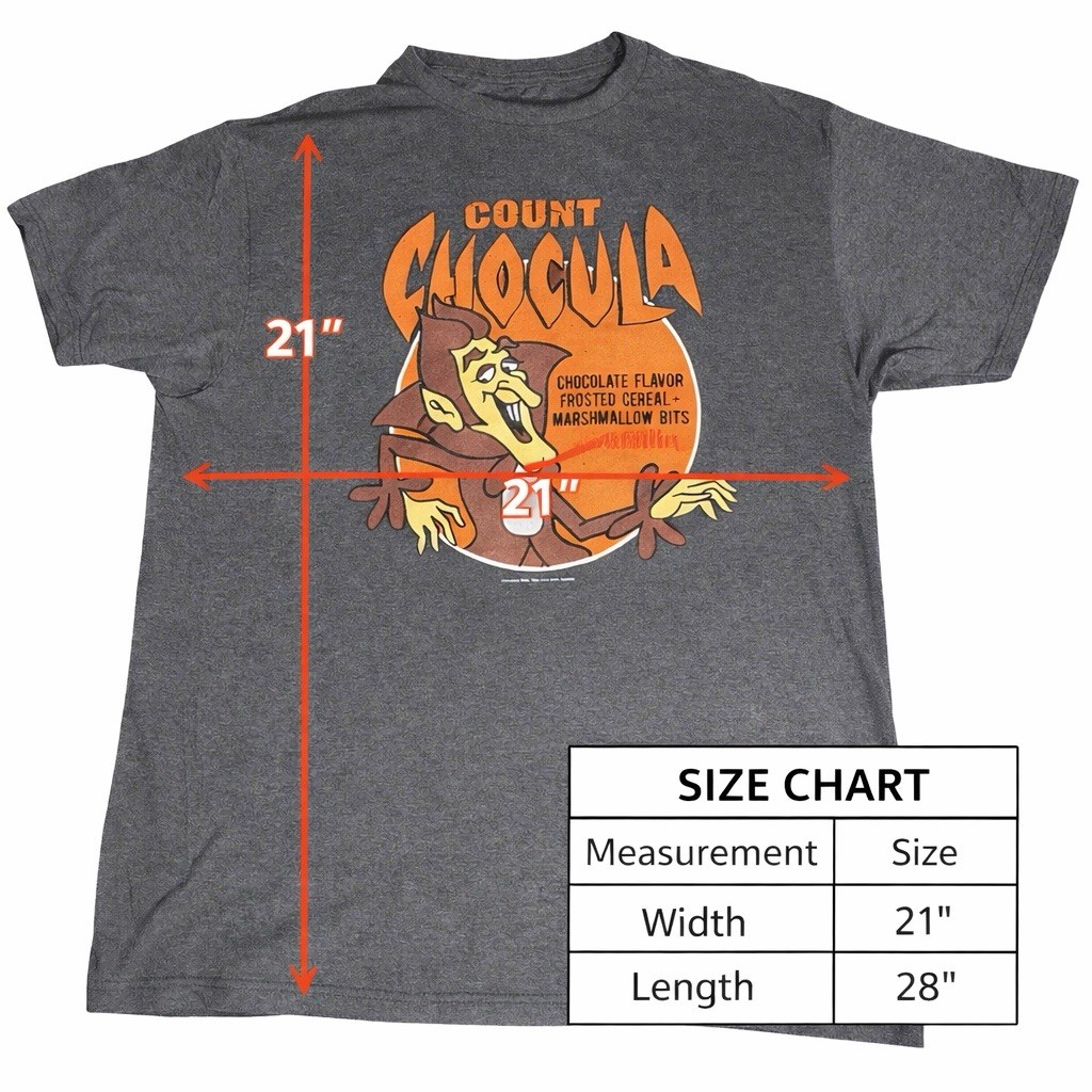 Count Chocula T Shirt Men Large Tee Luv Vintage retro Style 80’s 90’s Cereal Y2K gallery