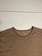 Lululemon Shirt Men’s Medium Brown Fundamental Gym Crewneck Cotton Lyocell Top