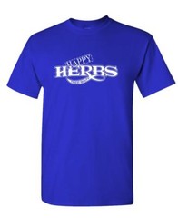 HAPPY HERBS Finest Quality – funny retro – Unisex Cotton T-Shirt Tee Shirt